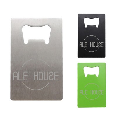 Custom Stainless Steel Credit Card Bottle Opener