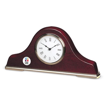 Mantle Clock W/ Color Medallion