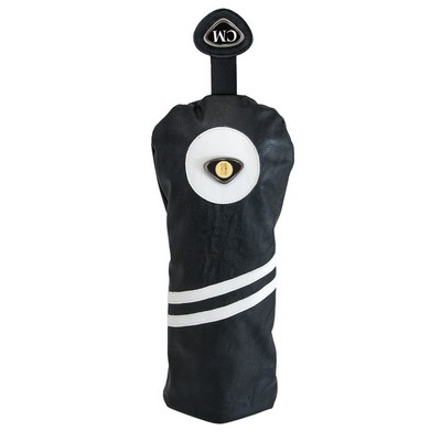 Black Driver Headcover W/ Gold Medallion