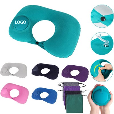 Inflatable Pillow And Carrying Pouch Set