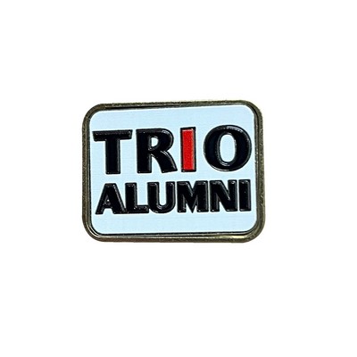 QUIKTURN Ultratone Square with Rounded Corners Lapel Pin - 5 Day Production (1 1/4")