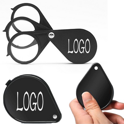 Mini Folding Magnifying Glass With Protective Sheath