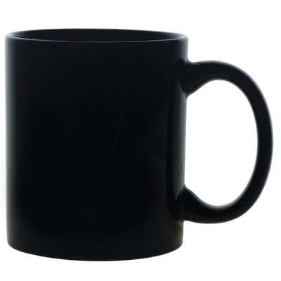 11 oz. Classic Ceramic C-Handle Mug, Black