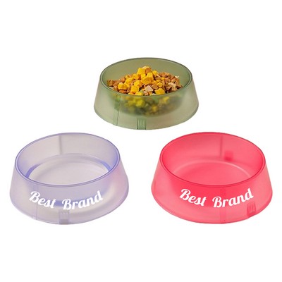 Translucent Non-Slip Pet Food Bowl