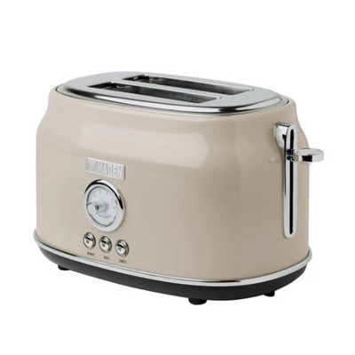Haden Dorset 2 Slice Toaster, Putty & Chrome