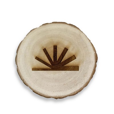 Natural Wooden Coaster (single)