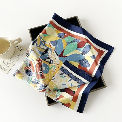 28" x 28" Stain Square Scarf Neck Scarves Kerchief Neckerchief Headband Handbags Wrap Scarf #42