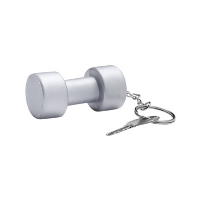 Dumbbell Shape Stress Ball Keychain