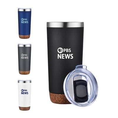 Union Printed - 20 oz Vacuum Tumbler w/ Cork Bottom