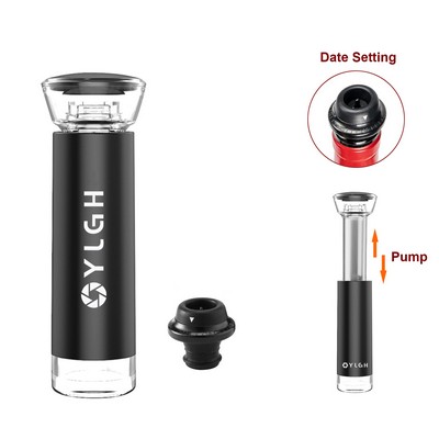 Vacuum Pump With 1 Dated Wine Stopper