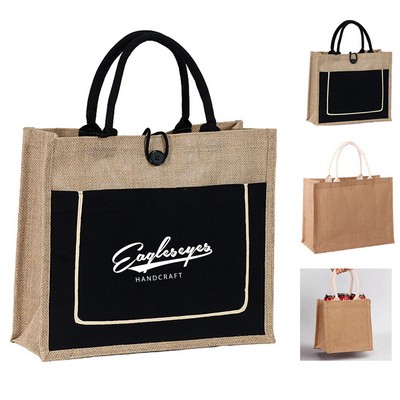 Natural Jute Tote Bag