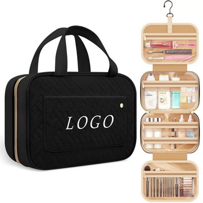 Travel Toiletry Bag with Hanging Hook Makeup Cosmetic Bag