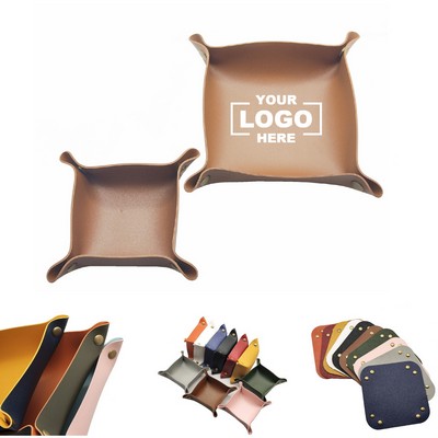 PU Leather Organizer Tray
