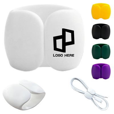 Silicone Cable Storage Buckle Organizer