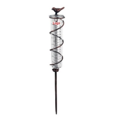 Tube Spiral Rain Gauge For Backyard
