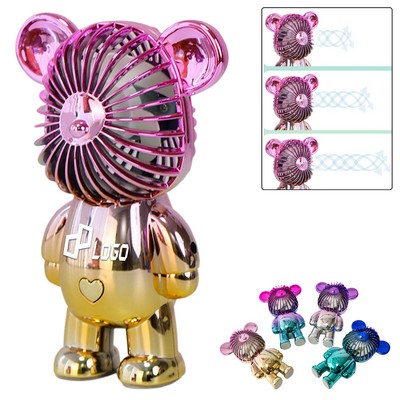 Mini Cartoon Bear Fan