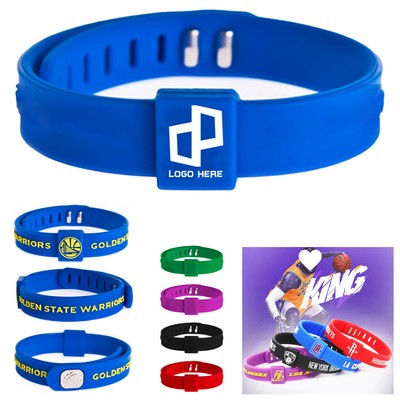 Custom Unisex Adjustable Silicone Wristband
