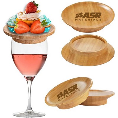 Bamboo Wine Glass Topper Lid