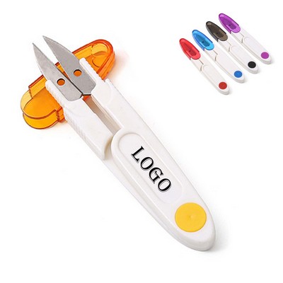 Compact U-Shape Sewing Scissors