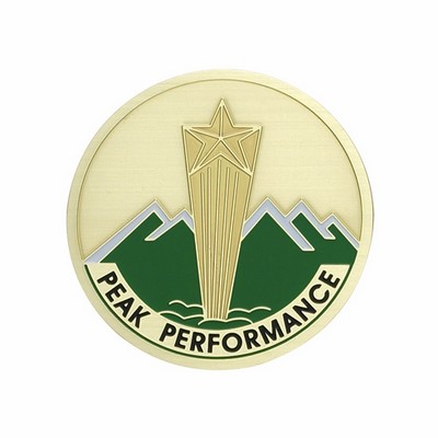 2" Peak Performance Etched Enameled Medallion Insert Disc