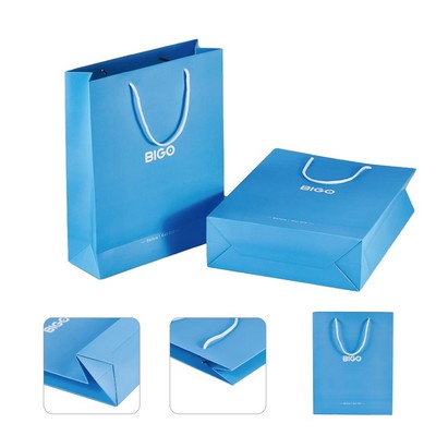 Vertical Matte Laminated Euro Tote Bag