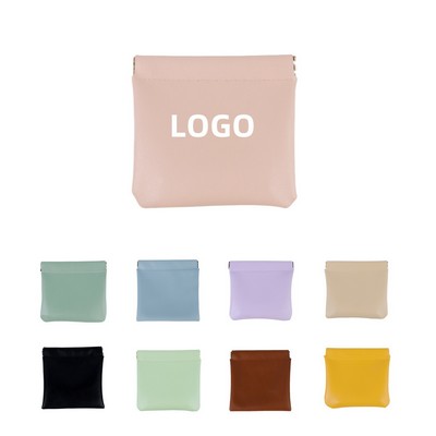 No Zipper Self-Closing Small Makeup Bag