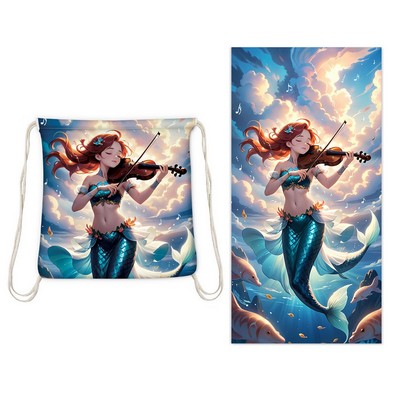 2 in 1 Beach Towel Backpack