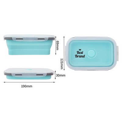Reusable Silicone Food Storage Container with Leak-Proof Lid