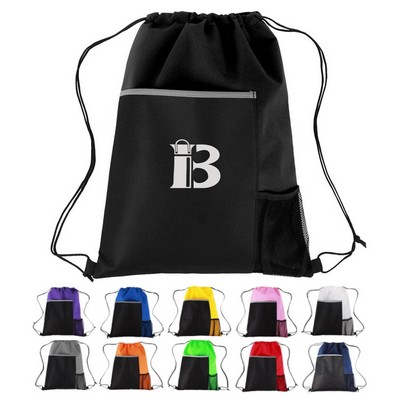 Non-Woven Sports Drawstring Backpack