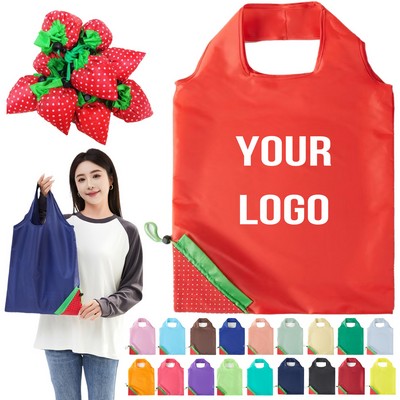 Strawberry Foldable Reusable Grocery Bag Shopping Tote