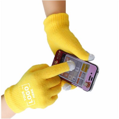 Touchscreen Winter Knit Gloves.