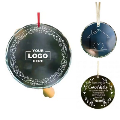 Circular Glass Decorative Item