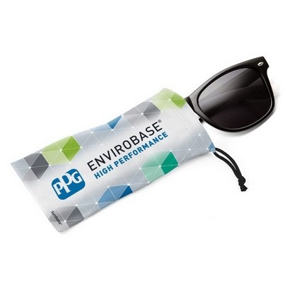 Synthetix® Microfiber Drawstring Bag (3.5"x 7") - Full Color, Full Bleed, FRONT and BACK