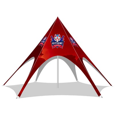 20' Sky Star Tent With Full Dye Sub Printed Polyester Top