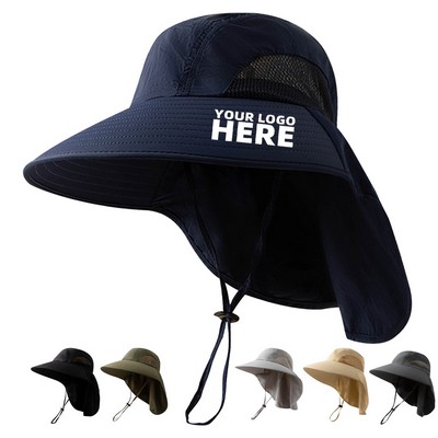 All-Purpose Foldable Outdoor Fishing Hat With Sun Protection & Face Cover