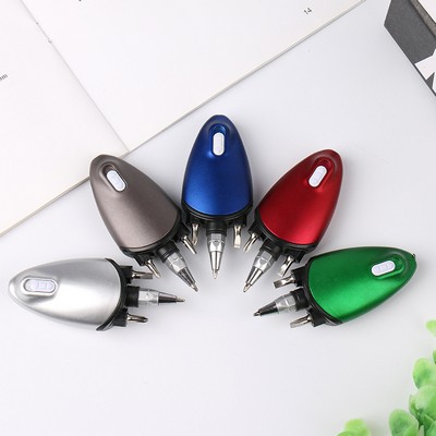 5 In 1 Multi Functional Ballpoint Pens