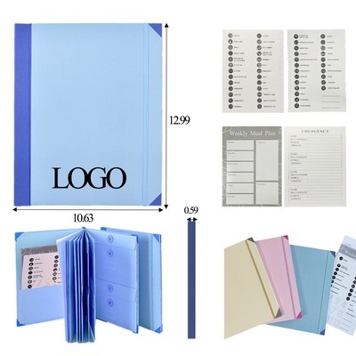 Manila Pocket Accordion File Folder