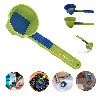 Slide-Scoop Original Measuring Scoop Funnel No Spill Of Protein Powder
