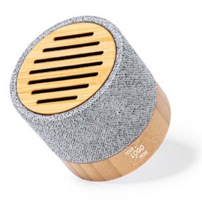 Promotional Mini Cylindrical Wireless Bamboo Speaker