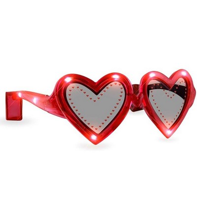 LED Heart - shaped Glasses