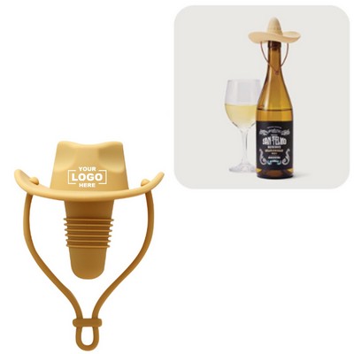 Silicone Wine Stopper Bottle Stopper with Sombrero Design