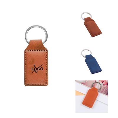 Faux Leather Key Ring