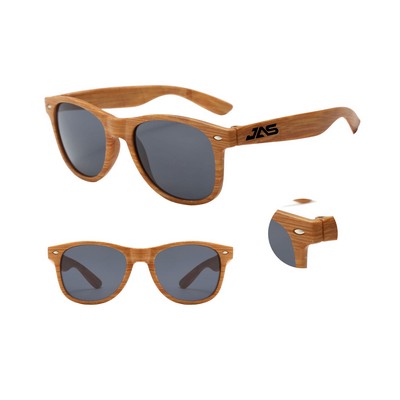Wood Grain Sunglasses