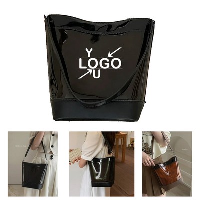 Transparent Bucket Shoulder Bag