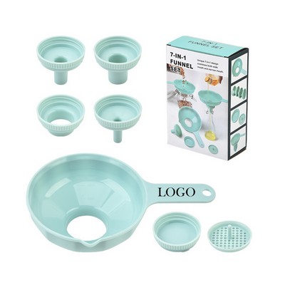 7 In 1 Multifunctional Kitchen Funnel Set For Filling Bottle
