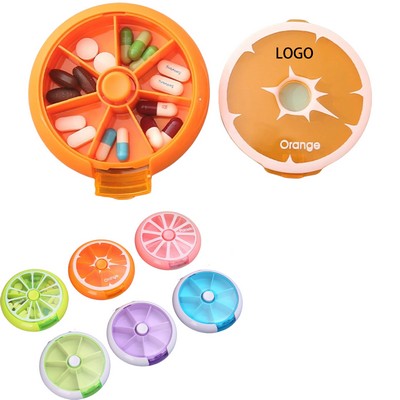 7 Day Weekly Round Pill Organizer