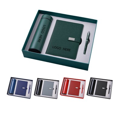 Business Gift Box w/ Notebook Pen & Tumbler