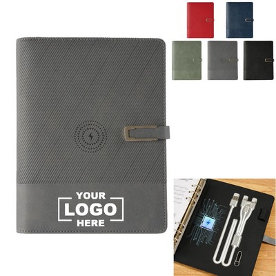 Hardcover Journaling Power Bank Notebook