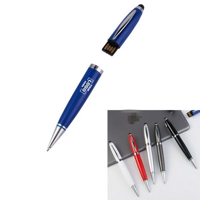 Metal Pen Drive With Stylus
