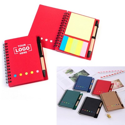 Premium Spiral Notebook With Pen